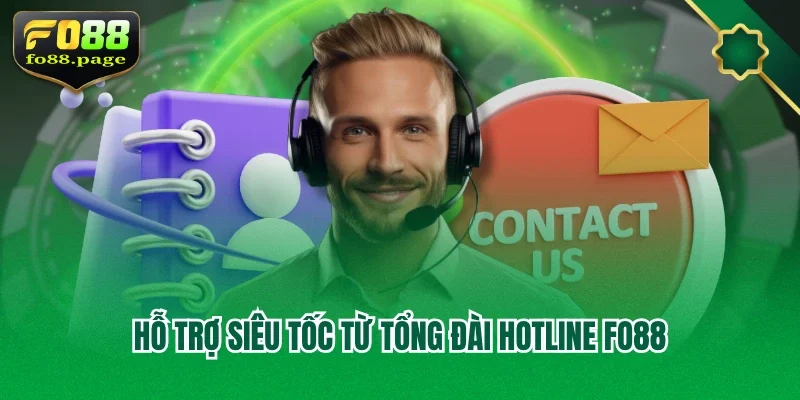 Hỗ trợ siêu tốc từ tổng đài hotline Fo88