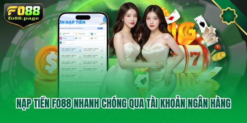 Nạp tiền Fo88 nhanh chóng qua tài khoản ngân hàng