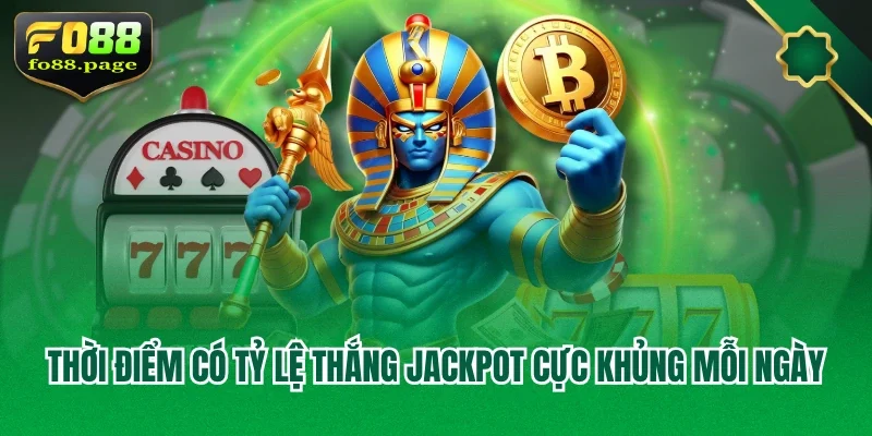 Thời điểm có tỷ lệ thắng Jackpot cực khủng mỗi ngày