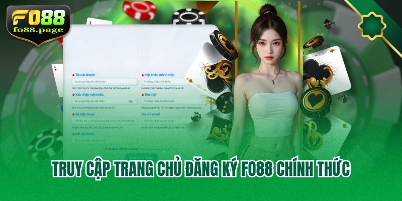 Truy cập trang chủ đăng ký Fo88 chính thức